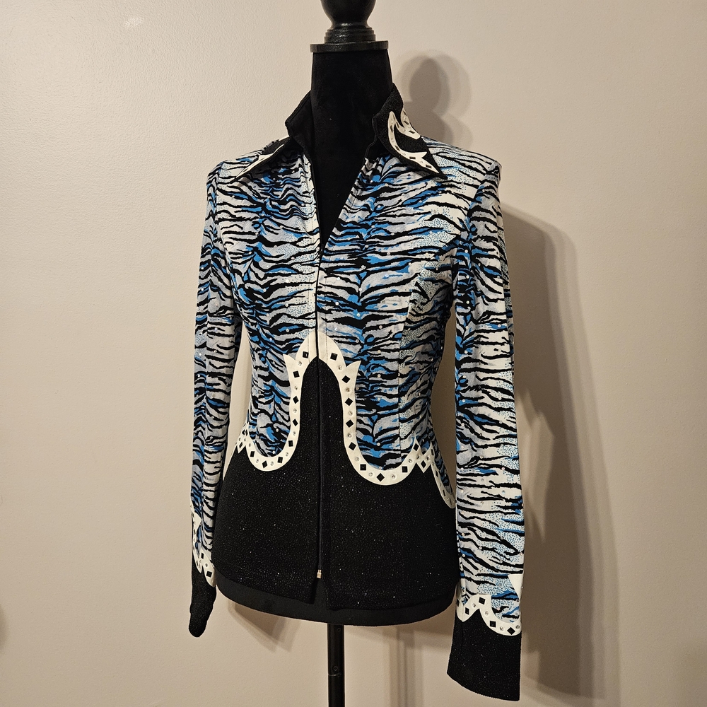XS Western Show Pleasure Rail Shirt Jacket Horsemanship Showmanship Made In USA